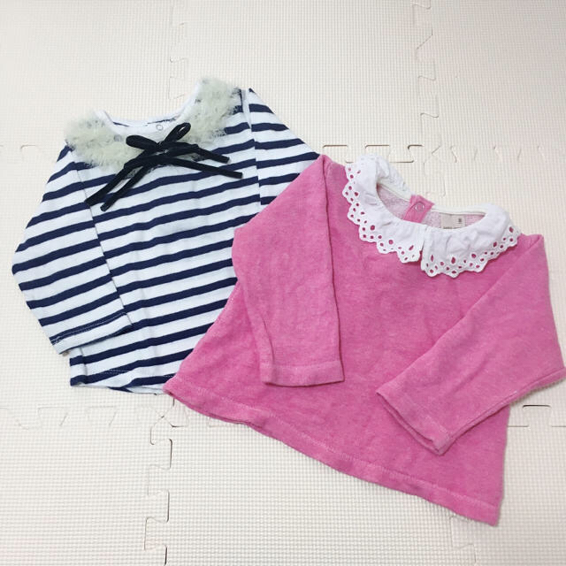 petit main(プティマイン)の【専用】トップス2着&ロンパースセット キッズ/ベビー/マタニティのベビー服(~85cm)(シャツ/カットソー)の商品写真