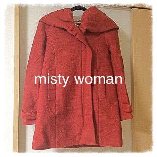 ミスティウーマン(mysty woman)のmisty womanビックフードコート(ロングコート)