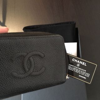 シャネル(CHANEL)の【CHANEL】 キャビアスキン (コイン／カード) ケース(コインケース)