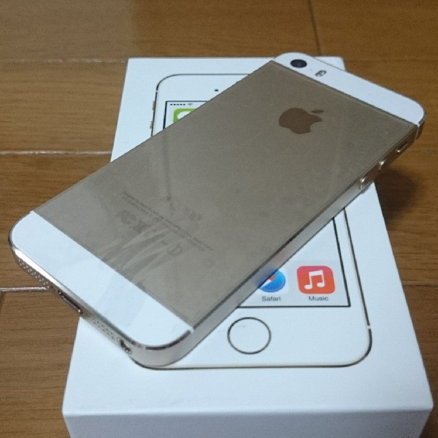 SoftBank 超美品 iPhone 5s 16GB ゴールド スマホ/家電/カメラのスマートフォン/携帯電話(スマートフォン本体)の商品写真