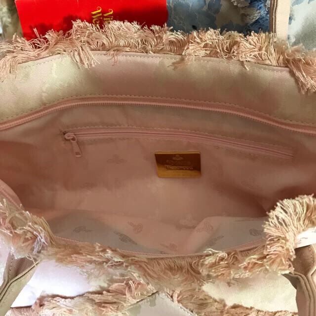 Vivienne Westwood(ヴィヴィアンウエストウッド)のヴィヴィアン ゴブランローズ  ピンク バッグ 未使用 レディースのバッグ(トートバッグ)の商品写真