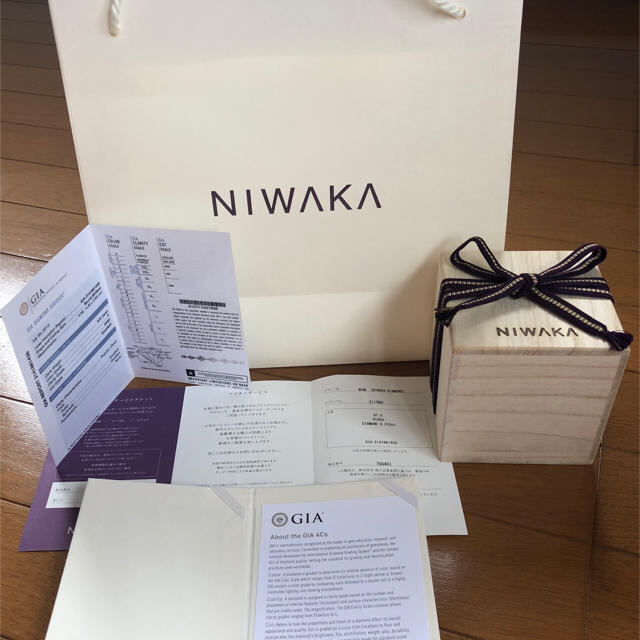 俄(ニワカ)の【ももんが様専用】俄 (ニワカ)エンゲージリング 初桜  レディースのアクセサリー(リング(指輪))の商品写真