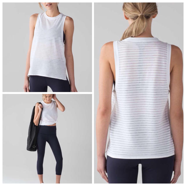 lululemon(ルルレモン)のルルレモン lululemon タンクトップ ヨガウエア  ブラトップと重ね着 レディースのトップス(タンクトップ)の商品写真