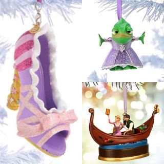 ディズニー(Disney)のラプンツェル クリスマスオーナメント 新品 3つセット(置物)