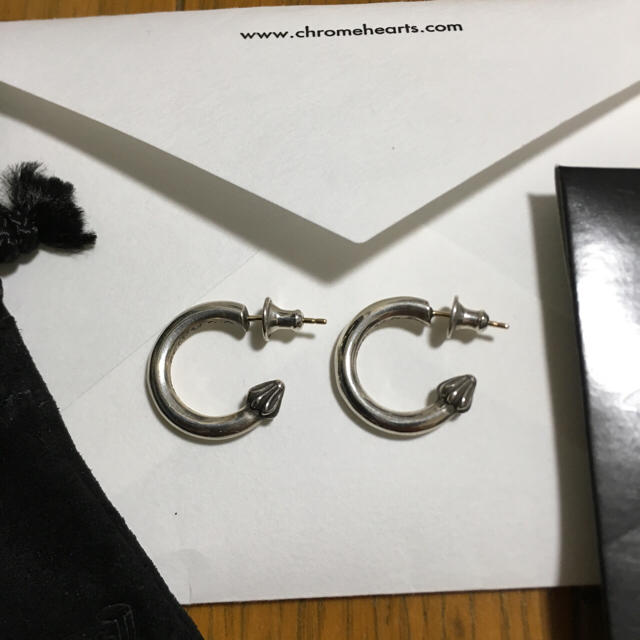 Chrome Hearts - 岩田着 クロムハーツ プレーンフープピアス イン Chrome Hearts - 岩田着 クロムハーツ プレーンフープピアス イン