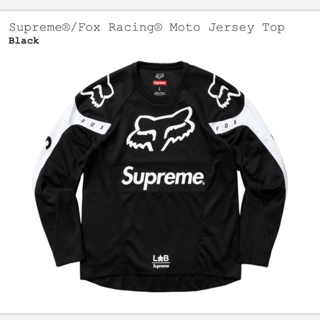 Supreme Fox Racing Moto Jersey Top LサイズTシャツ/カットソー(七分/長袖)