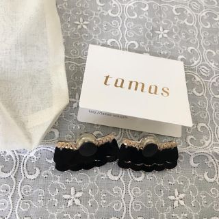 アッシュペーフランス(H.P.FRANCE)のtamas ピアス　ブラック(ピアス)