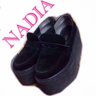 ナディア(NADIA)のNADIA❤︎大人気厚底靴(ローファー/革靴)