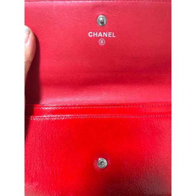 CHANEL(シャネル)の金土日限定値下げ♡CHANEL エナメル長財布 レディースのファッション小物(財布)の商品写真