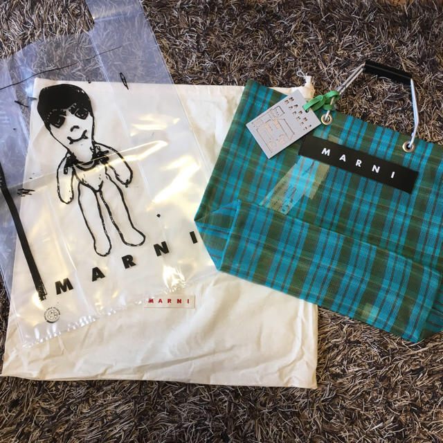 Marni(マルニ)の【大人気】マルニフラワーショップ ストライプバッグ レディースのバッグ(トートバッグ)の商品写真