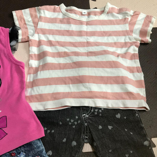 MUJI (無印良品)(ムジルシリョウヒン)の女の子 まとめ売り 80 キッズ/ベビー/マタニティのベビー服(~85cm)(Ｔシャツ)の商品写真