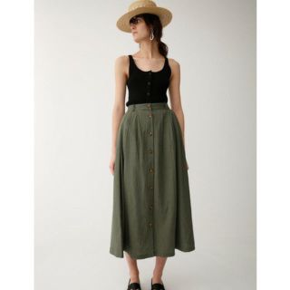 マウジー(moussy)のmoussy   FRONT BUTTON FLARE SKIRT(ロングスカート)