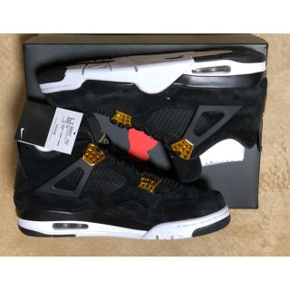 ナイキ(NIKE)の28 国内新品 AIR JORDAN 4 ROYALTY ロイヤリティ ゴールド(スニーカー)