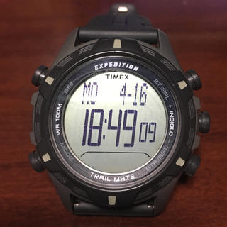 タイメックス(TIMEX)のTIMEX エクスペディション トレイルメイト グレー/ブラック T49844 (腕時計(デジタル))