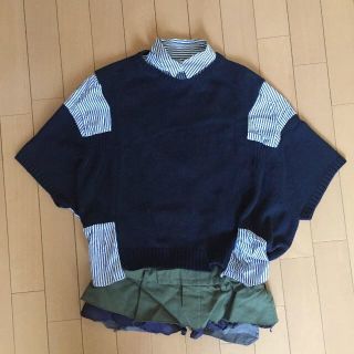 サカイ(sacai)のsacai リメイク風 トップス sacai luck(Tシャツ(半袖/袖なし))