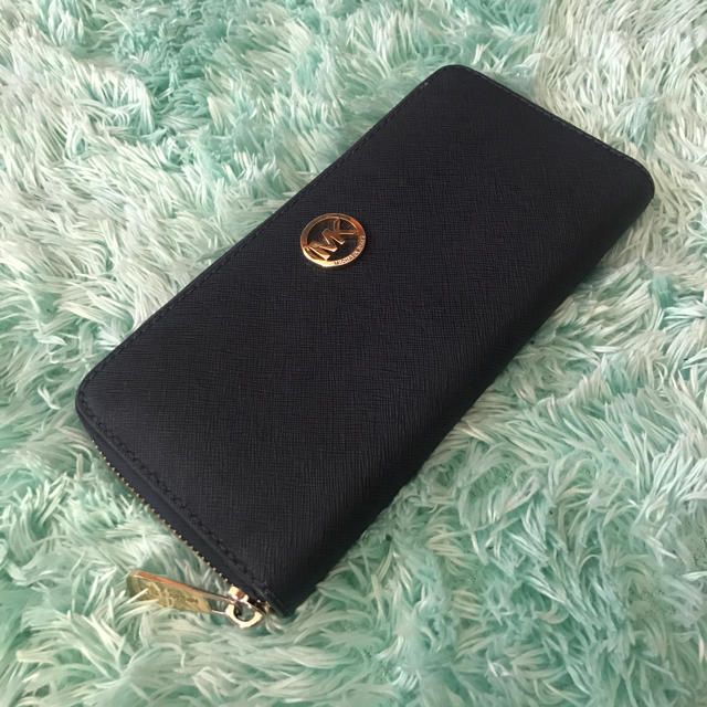 【美品‼️】Michael kors 長財布 ネイビー