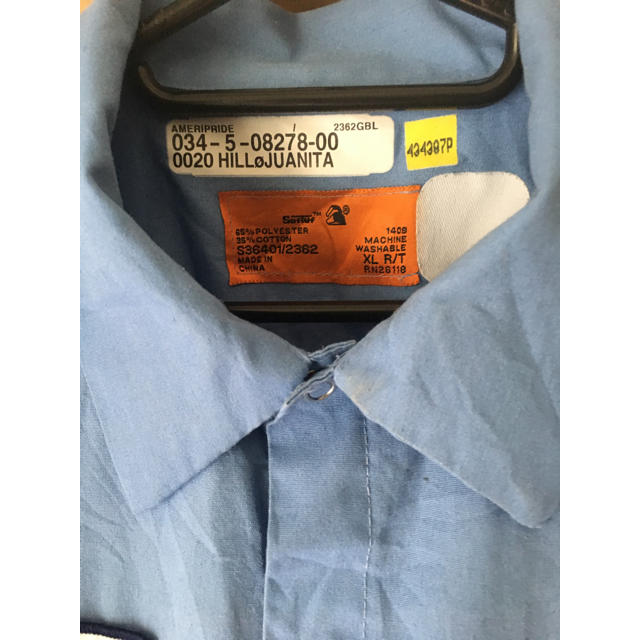 ワークシャツ スタッフ エンジニア ビックサイズ XL アメリカ古着 メンズのトップス(シャツ)の商品写真