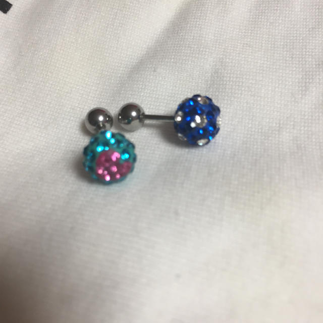 ボールピアス♡2個セット♡スワロフスキー