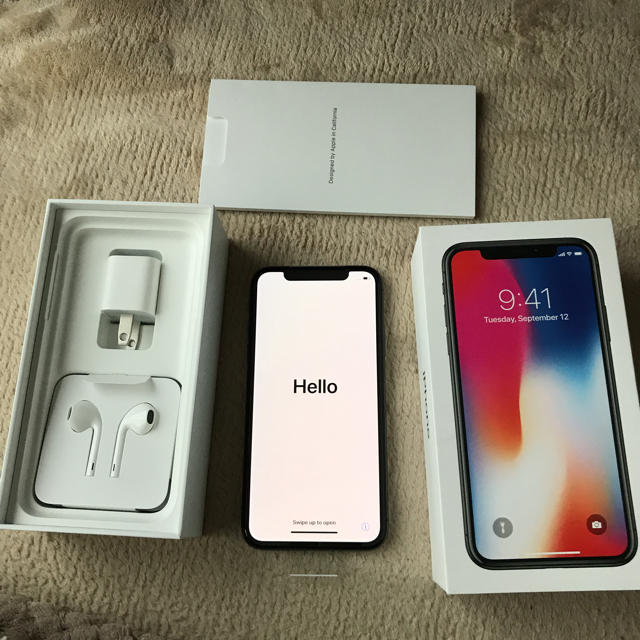 SIMフリー iPhoneX 64GB 黒 新品 未使用 一括購入