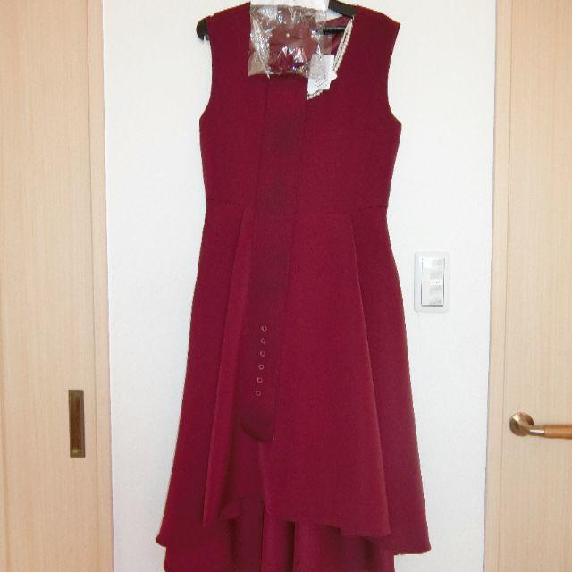 【新品タグ付き】フィッシュテールドレス(３点付属品あり) レディースのフォーマル/ドレス(ミディアムドレス)の商品写真