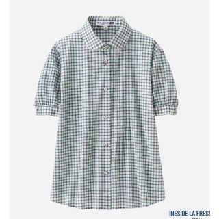 ユニクロ(UNIQLO)のmii様専用☆ユニクロ イネス  チェックブラウス(シャツ/ブラウス(半袖/袖なし))