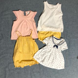 エイチアンドエム(H&M)の女の子夏服セット H&M(Ｔシャツ)