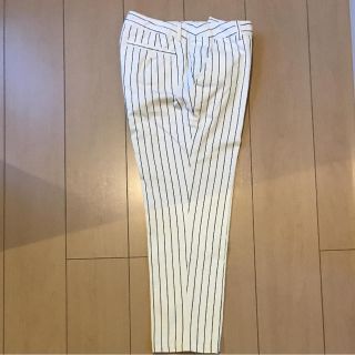 ビームス(BEAMS)のBEAMS ビームスハート ストライプパンツ ペグトップ クロップドパンツ M(クロップドパンツ)