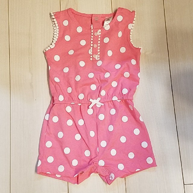 carter's(カーターズ)のドットピンク♡ロンパ♡リゾート キッズ/ベビー/マタニティのキッズ服女の子用(90cm~)(ワンピース)の商品写真