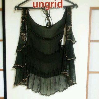 アングリッド(Ungrid)のUngrid シフォンビジューベスト★(ベスト/ジレ)