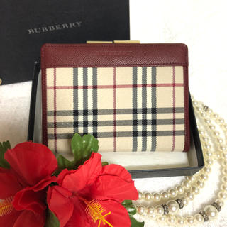 バーバリー(BURBERRY)の【新品未使用】BURBERRY 二つ折りがま口財布(財布)