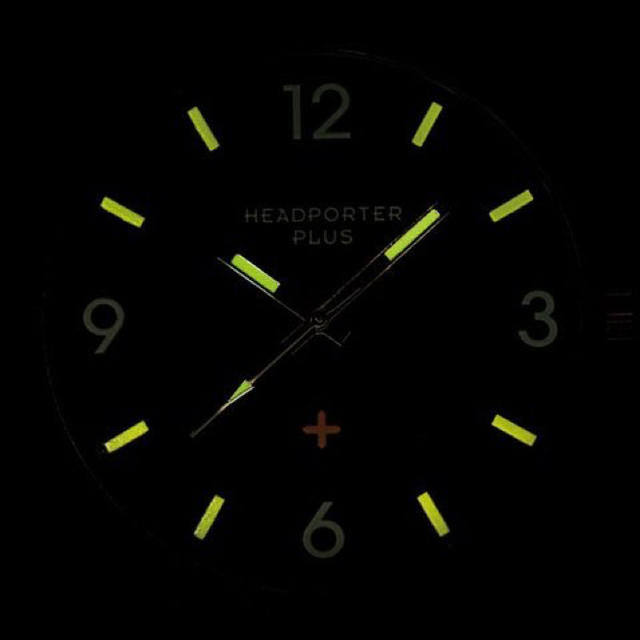 HEAD PORTER +PLUS(ヘッドポータープラス)の付録 HEAD PORTER PLUS ブラックメタル仕様 BIGサイズ腕時計 メンズの時計(腕時計(アナログ))の商品写真