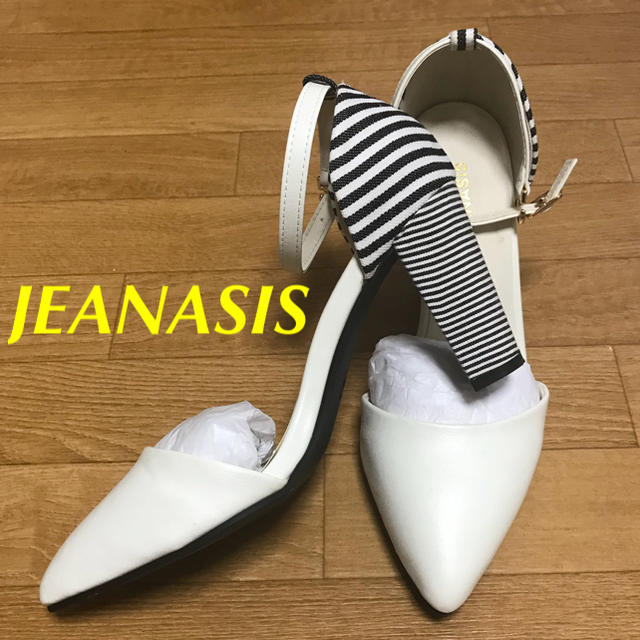 JEANASIS(ジーナシス)のJEANASIS ストライプヒール パンプス レディースの靴/シューズ(ハイヒール/パンプス)の商品写真