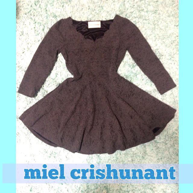 Miel Crishunant(ミエルクリシュナ)の2way チュールワンピース レディースのワンピース(ひざ丈ワンピース)の商品写真