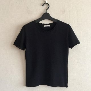 バーニーズニューヨーク(BARNEYS NEW YORK)のバーニーズニューヨーク♡黒色ニットソー(ニット/セーター)