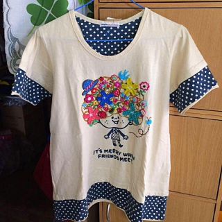 ラフ(rough)の新品 rough 女の子 カラフル ドット柄 Tシャツ(Tシャツ(半袖/袖なし))