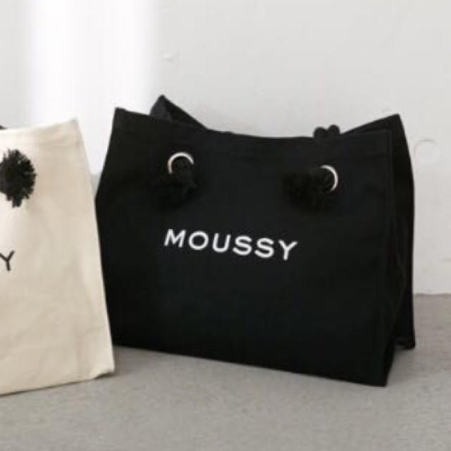 moussy(マウジー)の人気完売品♡MOUSSYキャンバストートバッグ♡ショッパー型トートバック♡新品 レディースのバッグ(トートバッグ)の商品写真