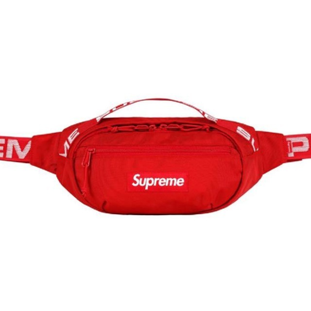 【新品 納品書コピー付】Supreme 18ss Waist Bag 赤