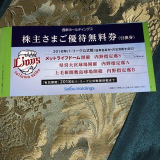 サイタマセイブライオンズ(埼玉西武ライオンズ)の西武ホールディングス 株主優待券 5枚 (その他)