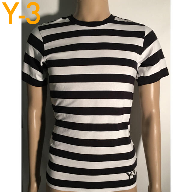 ????超美品???? Y-3 ボーダー Tシャツ バック ストライプ サイズ XS