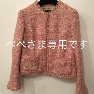 ニジュウサンク(23区)のお値下げ♪ 23区 LINTONツイードジャケット(テーラードジャケット)