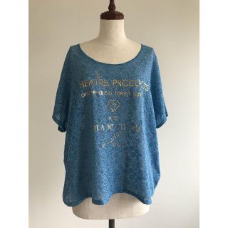 シアタープロダクツ(THEATRE PRODUCTS)の*theaterproductsシアタープロダクツ ゴールドロゴプリントTシャツ(Tシャツ(半袖/袖なし))