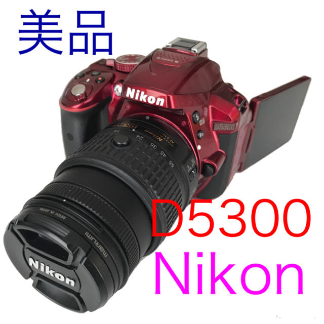 ニコン D5300 一眼レフカメラ 希少なレッドカラー