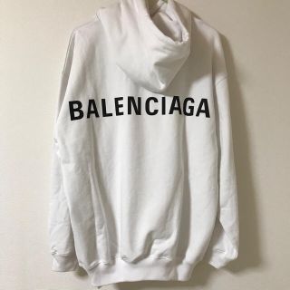 バレンシアガ(Balenciaga)の残りわずか BALENCIAGA ロゴ入り パーカー 関税込(パーカー)