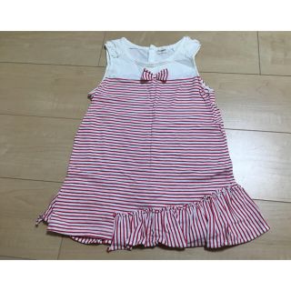 コンビミニ(Combi mini)の❁︎専用❁︎ コンビ ミニ ボーダーフリルワンピース ボーダーワンピ(ワンピース)