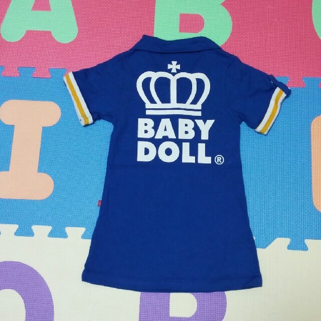 BABYDOLL(ベビードール)の90サイズ。ベビードールタイ付きワンピース。 キッズ/ベビー/マタニティのキッズ服女の子用(90cm~)(ワンピース)の商品写真