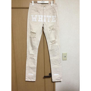 オフホワイト(OFF-WHITE)のOff white 白パンツ(デニム/ジーンズ)
