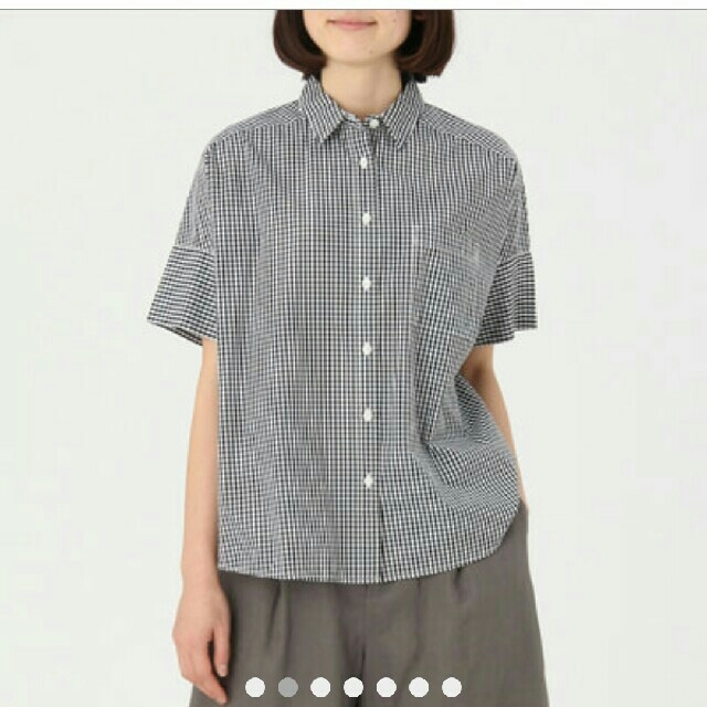 MUJI (無印良品)(ムジルシリョウヒン)の無印良品ギンガムチェックシャツ レディースのトップス(シャツ/ブラウス(半袖/袖なし))の商品写真