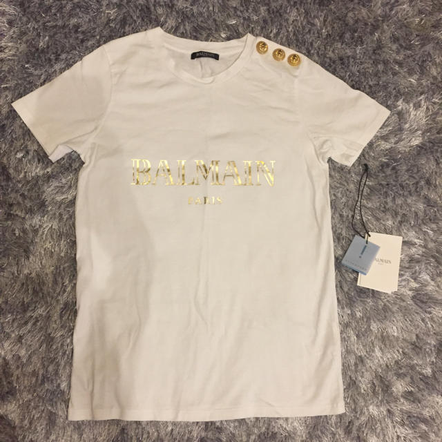 美品 本物BALMAIN バルマン Tシャツ  34Tシャツ(半袖/袖なし)