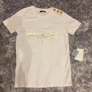 バルマン(BALMAIN)の美品 本物BALMAIN バルマン Tシャツ  34(Tシャツ(半袖/袖なし))