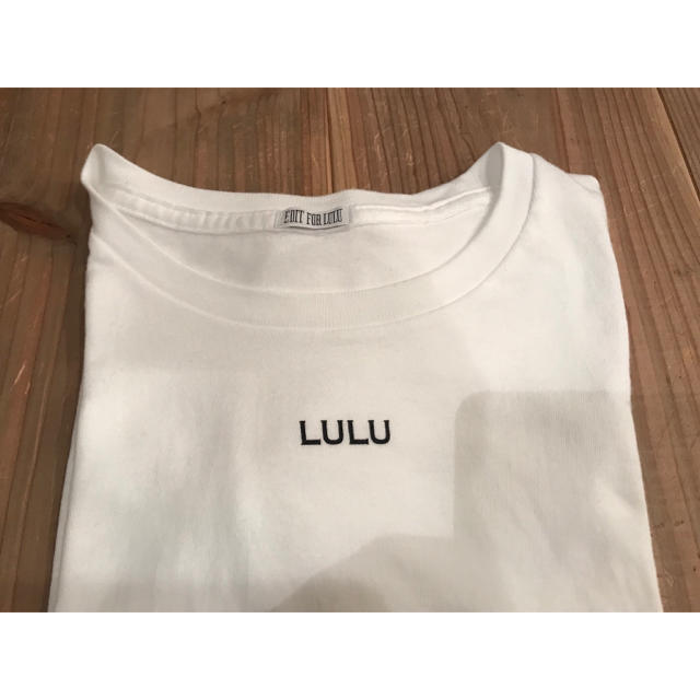 EDIT.FOR LULU(エディットフォールル)の【美品】edit for lulu/エディットフォールル/人気LULUロゴシャツ レディースのトップス(Tシャツ(半袖/袖なし))の商品写真